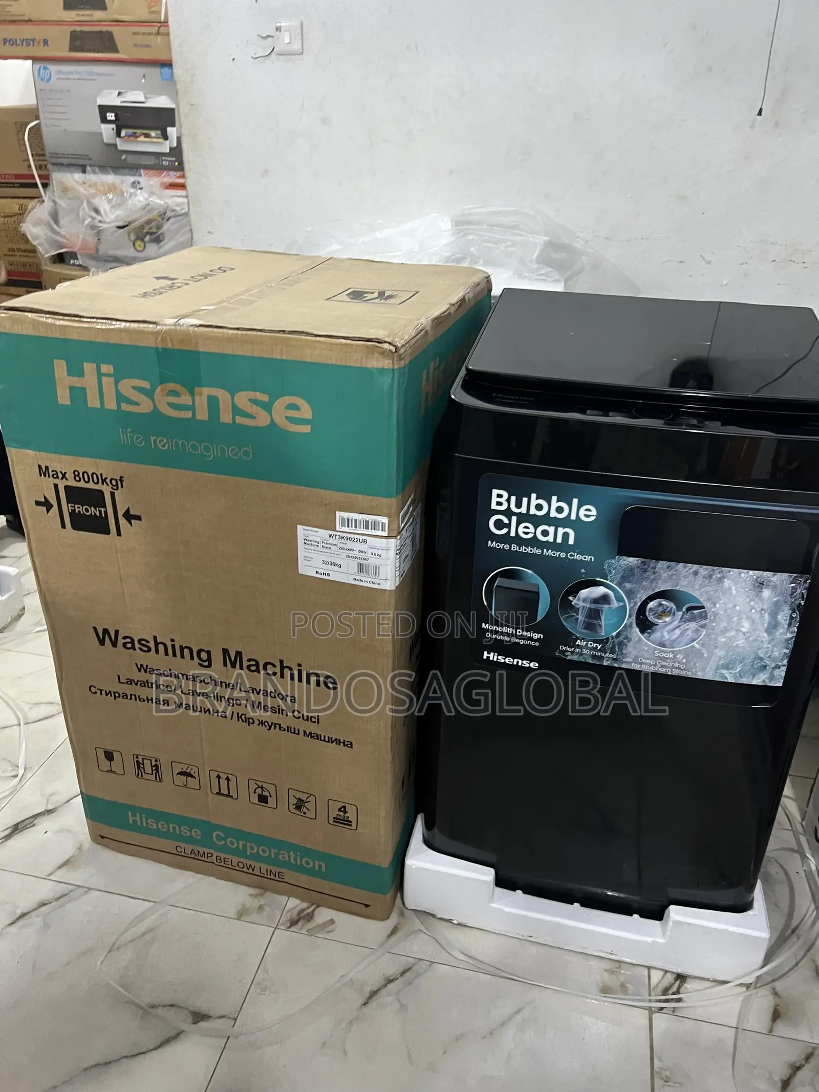 9kg Hisense Washer – Smooth and Silent Wash