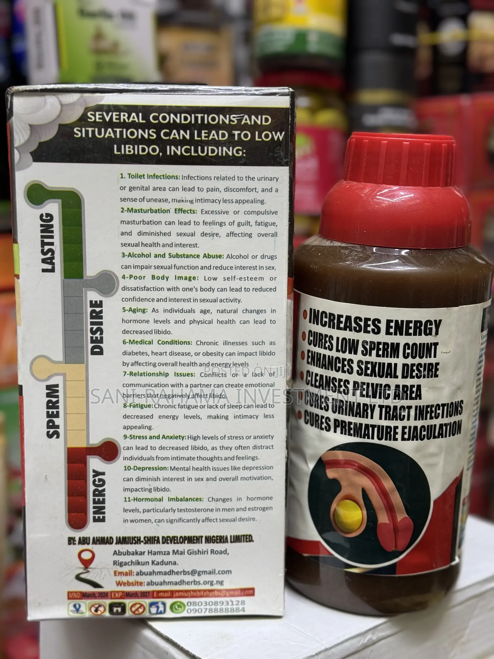 Jami’Ush Shifa ( Men Issues) Treat Masturbation Effects, Uti STDS