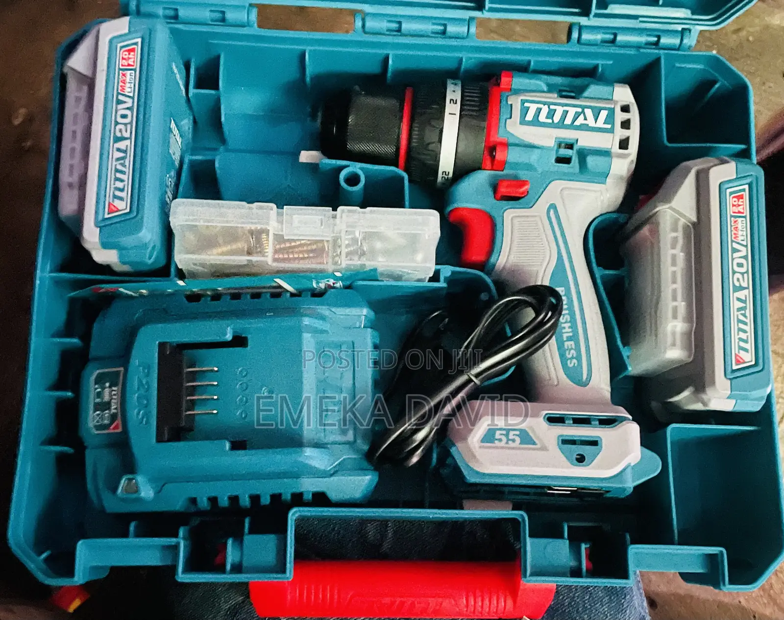 Total 20v Compact Brushless Li-Lon Cordless Impact Drill