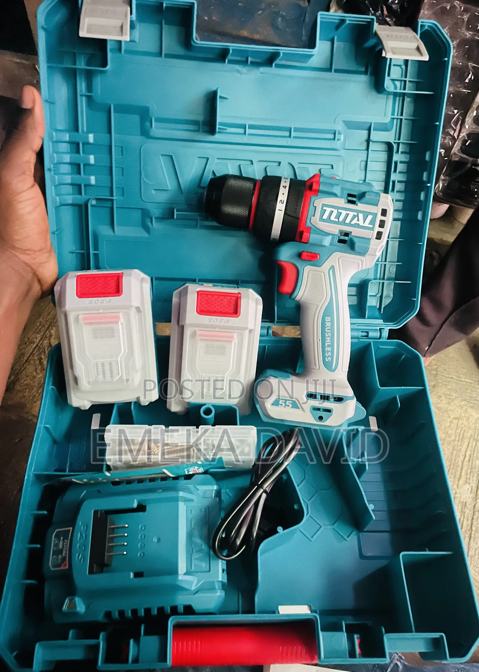 Total 20v Compact Brushless Li-Lon Cordless Impact Drill