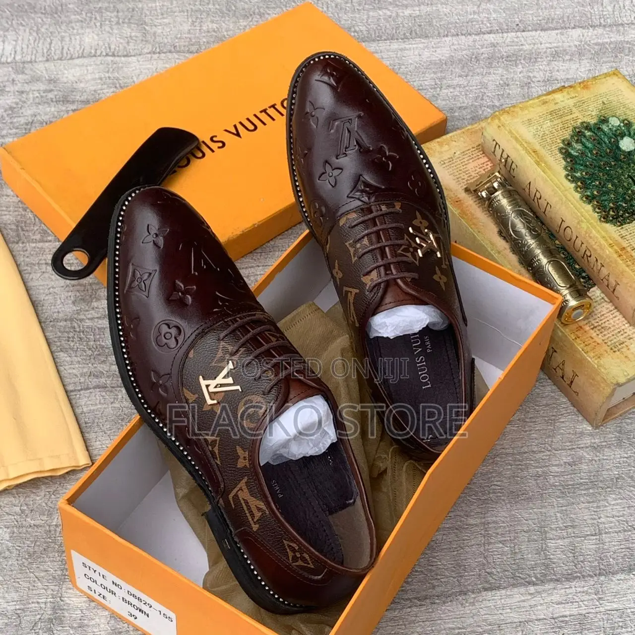 Original Louis Vuitton Loafers Brogue Shoes