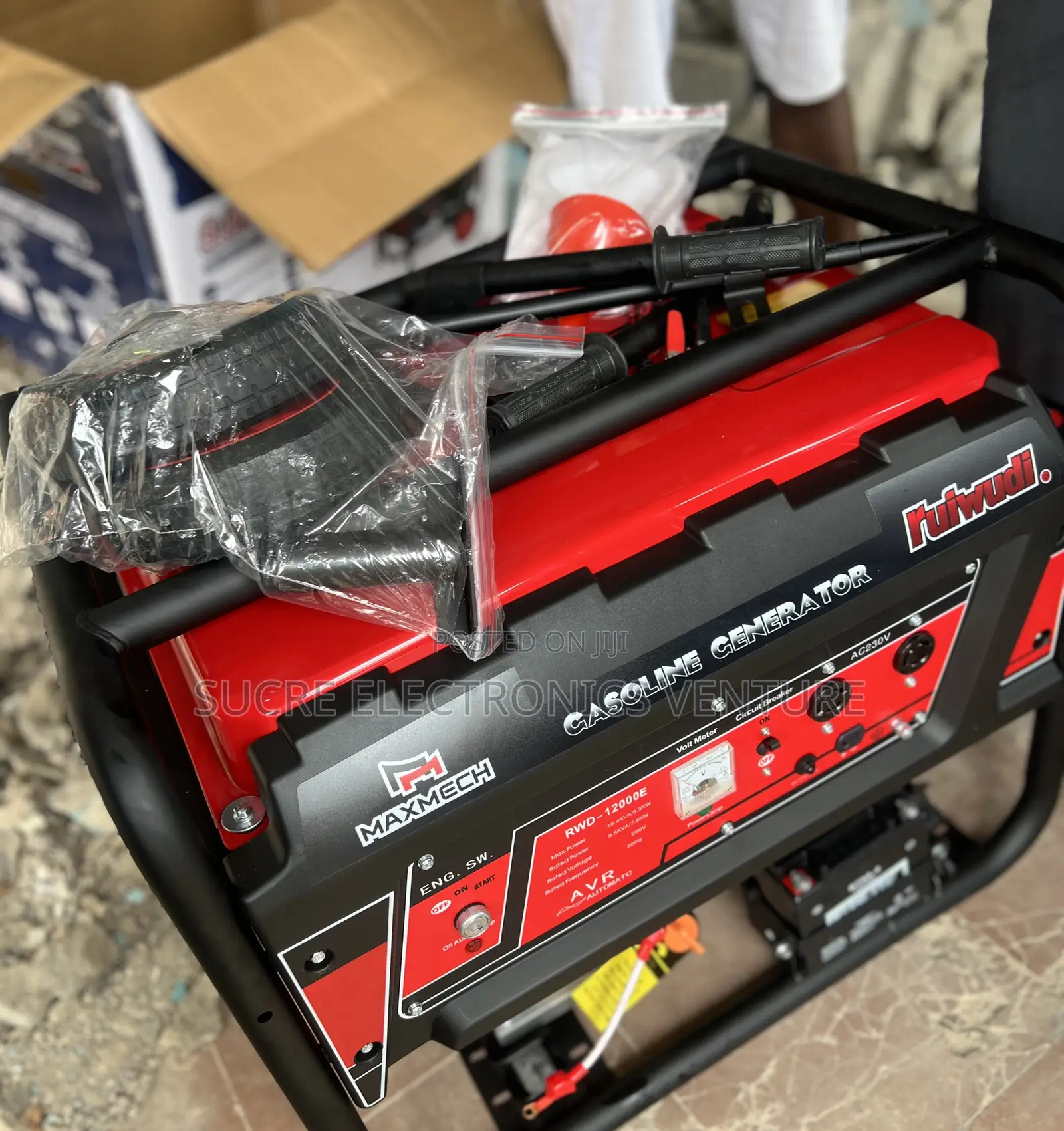 Model Rwd12000e Maxmech 10kva Petrol Generator (Key, Battery Tires)