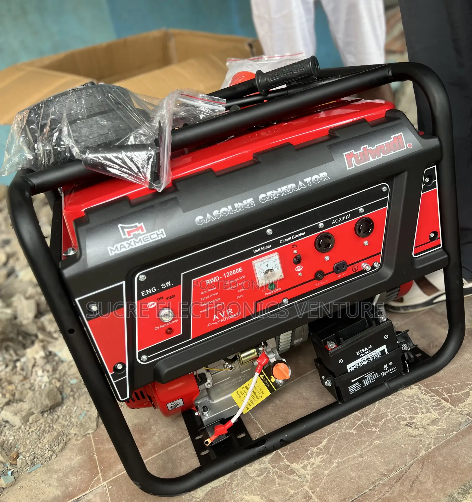 10kva Maxmech Ruiwudi Series Petrol Generator With 100% Copper Wire