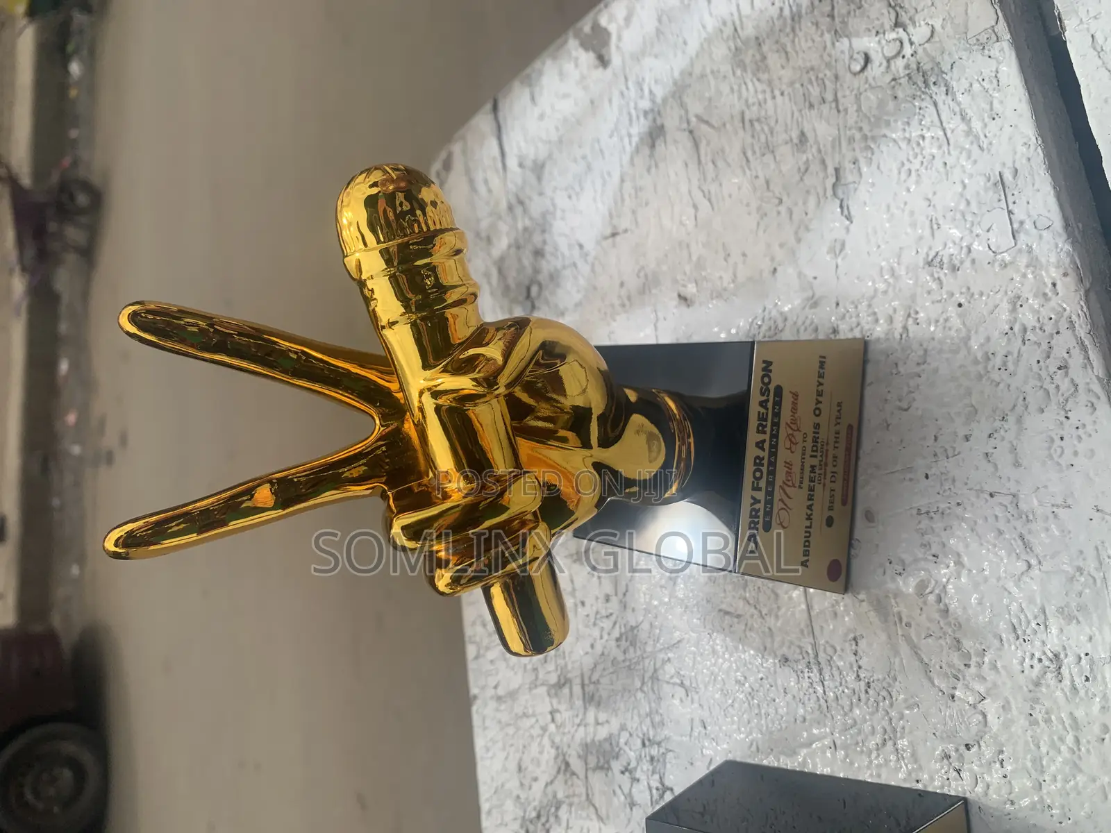 Trophy Mic With Branding
