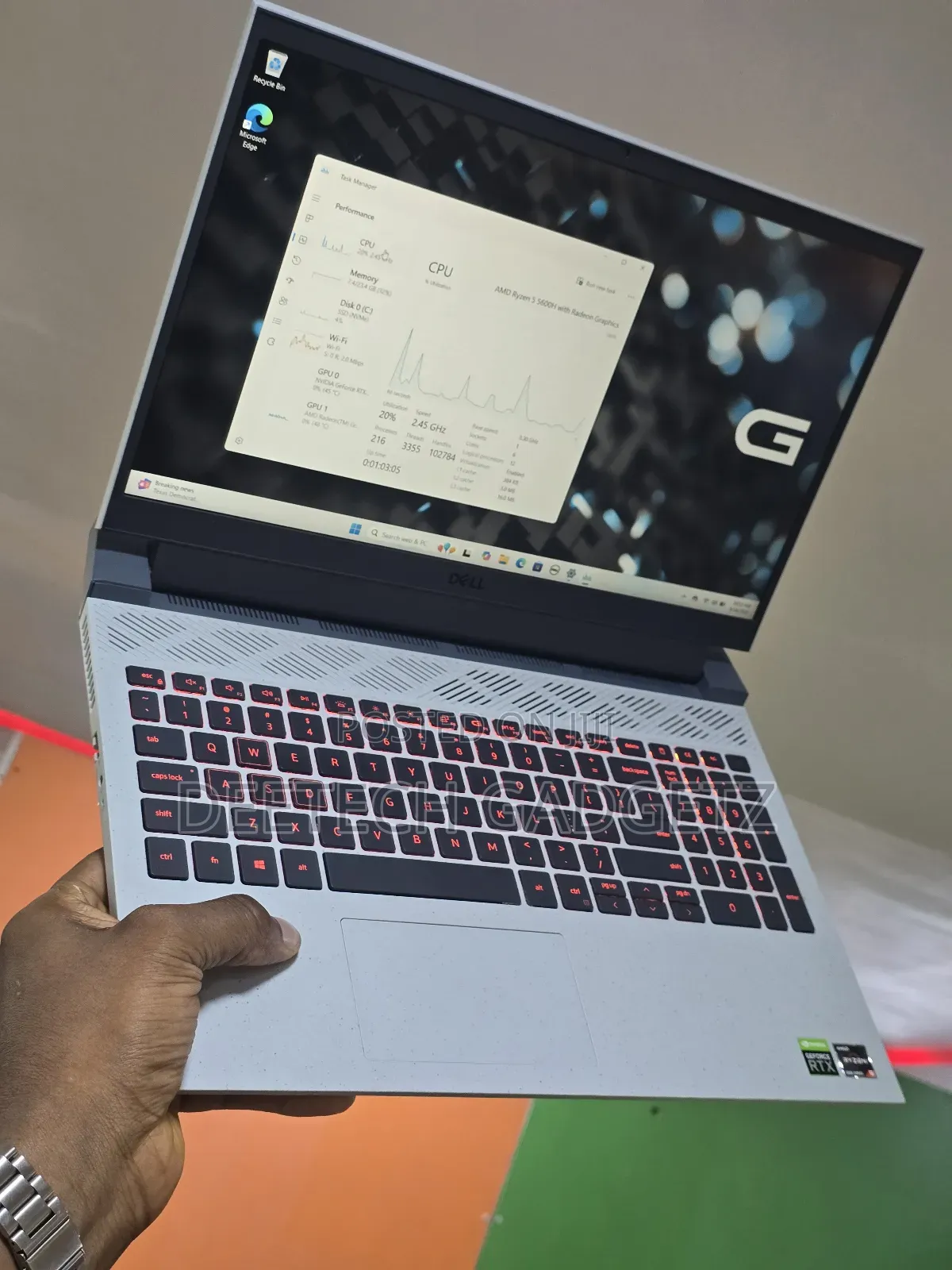 Laptop Dell G15 5511 24GB AMD Ryzen 5 SSD 512GB