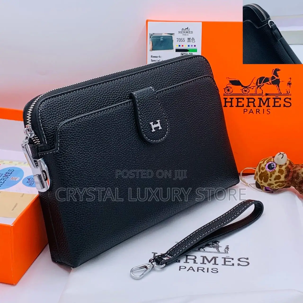 Fendi Quality Luxury Men Genuine Leather Purse
