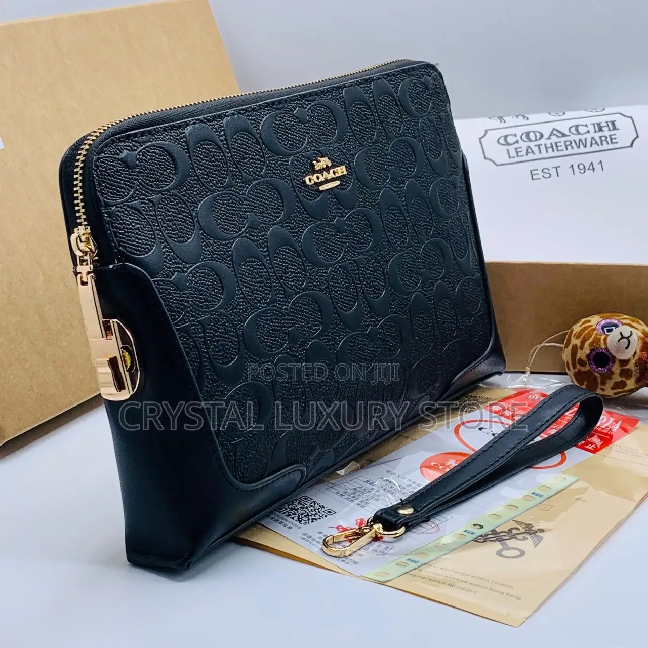 Versace Quality Luxury Men Genuine Leather Purse