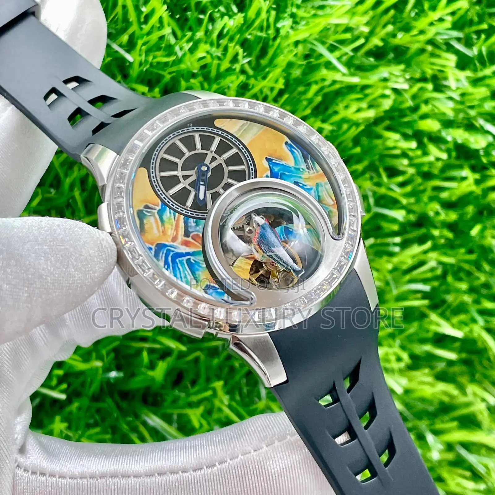 Hanboro Quality Luxury Men Genuine Leather Wristwatch