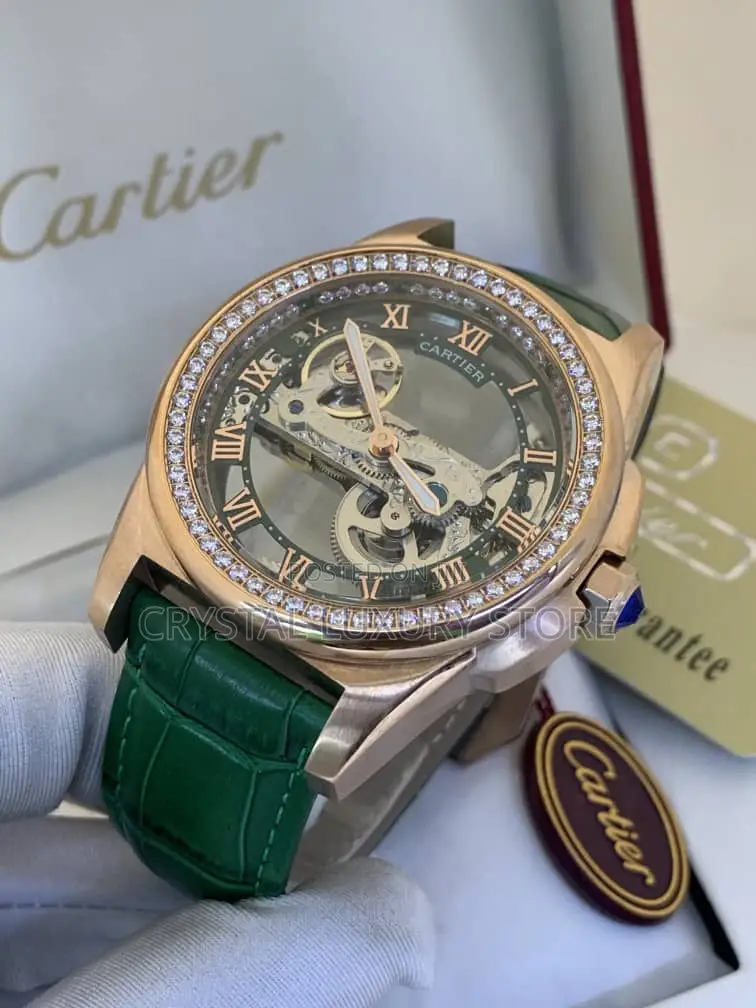 Cartier Quality Luxury Men Automatic Engine Wristwatch