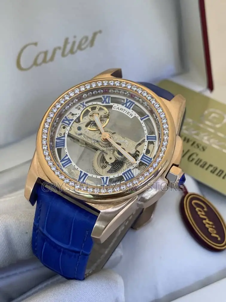 Cartier Quality Luxury Men Automatic Engine Wristwatch