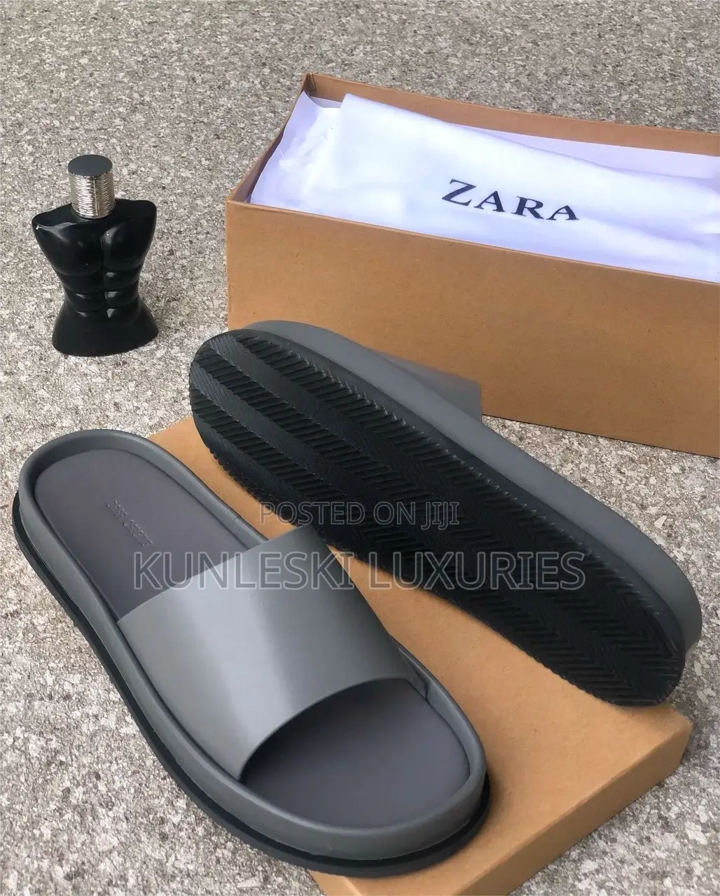 Original Zara Leather Slippers in 3 Color Ways