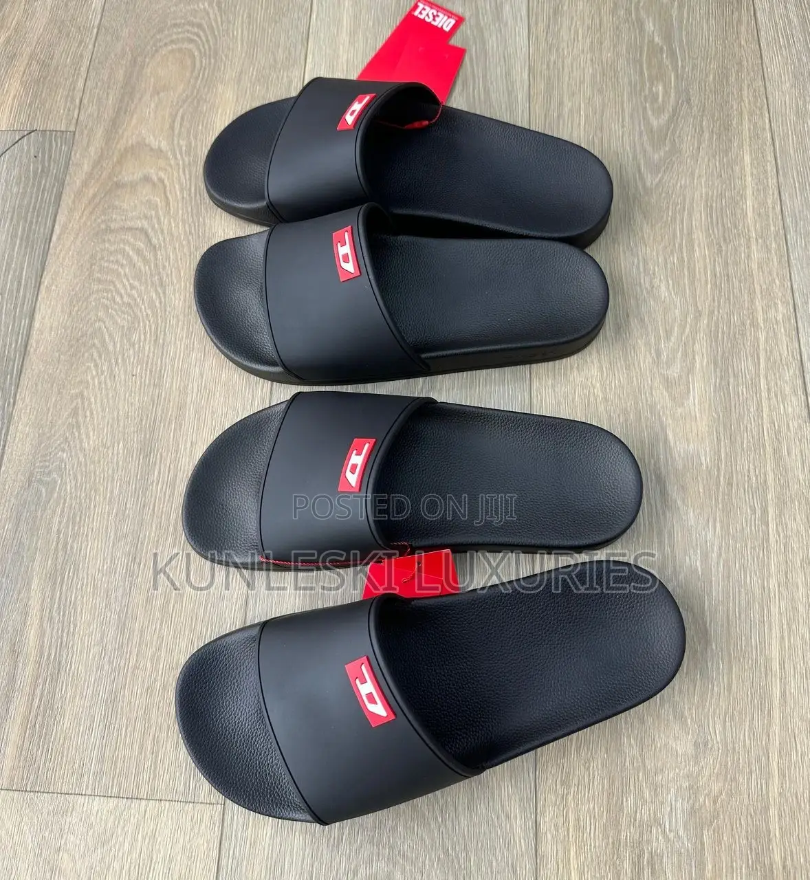 Original Diesel Black Slides