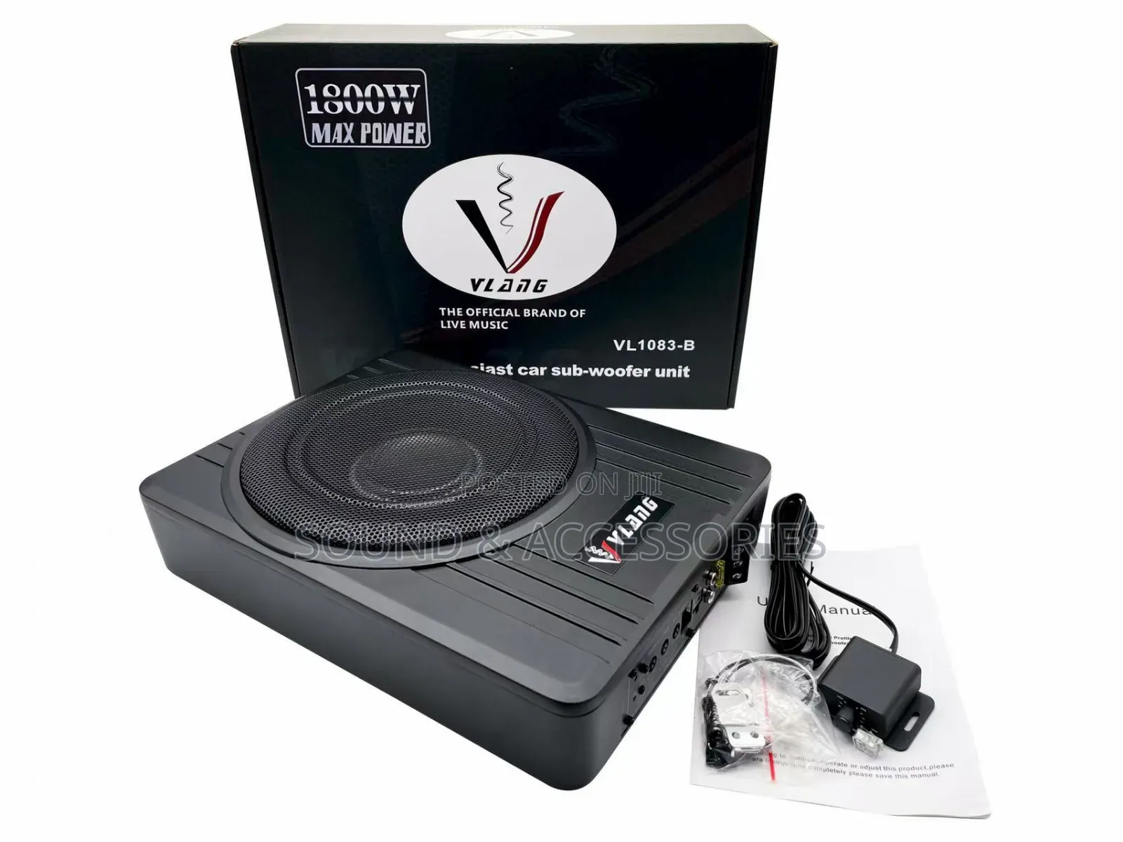 Vlang 1083b 8" Diecast Car Underseat Woofer(1800watts Max Power)