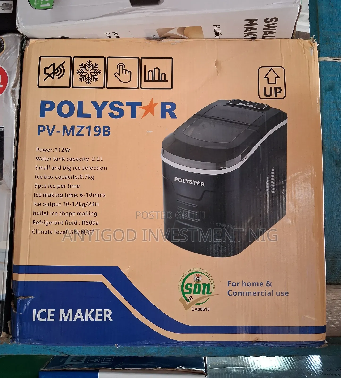Poly Star Ice Maker With Big and Small Selection