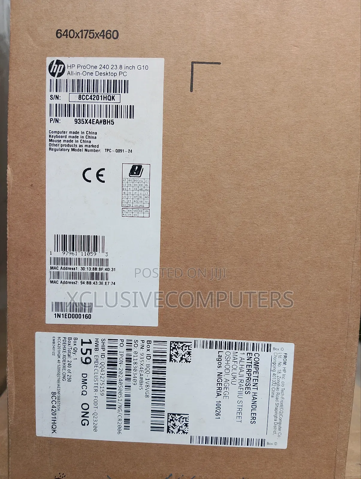 New HP ProOne 240 G10 All-in-One 8GB Intel Core I5 SSD 512GB