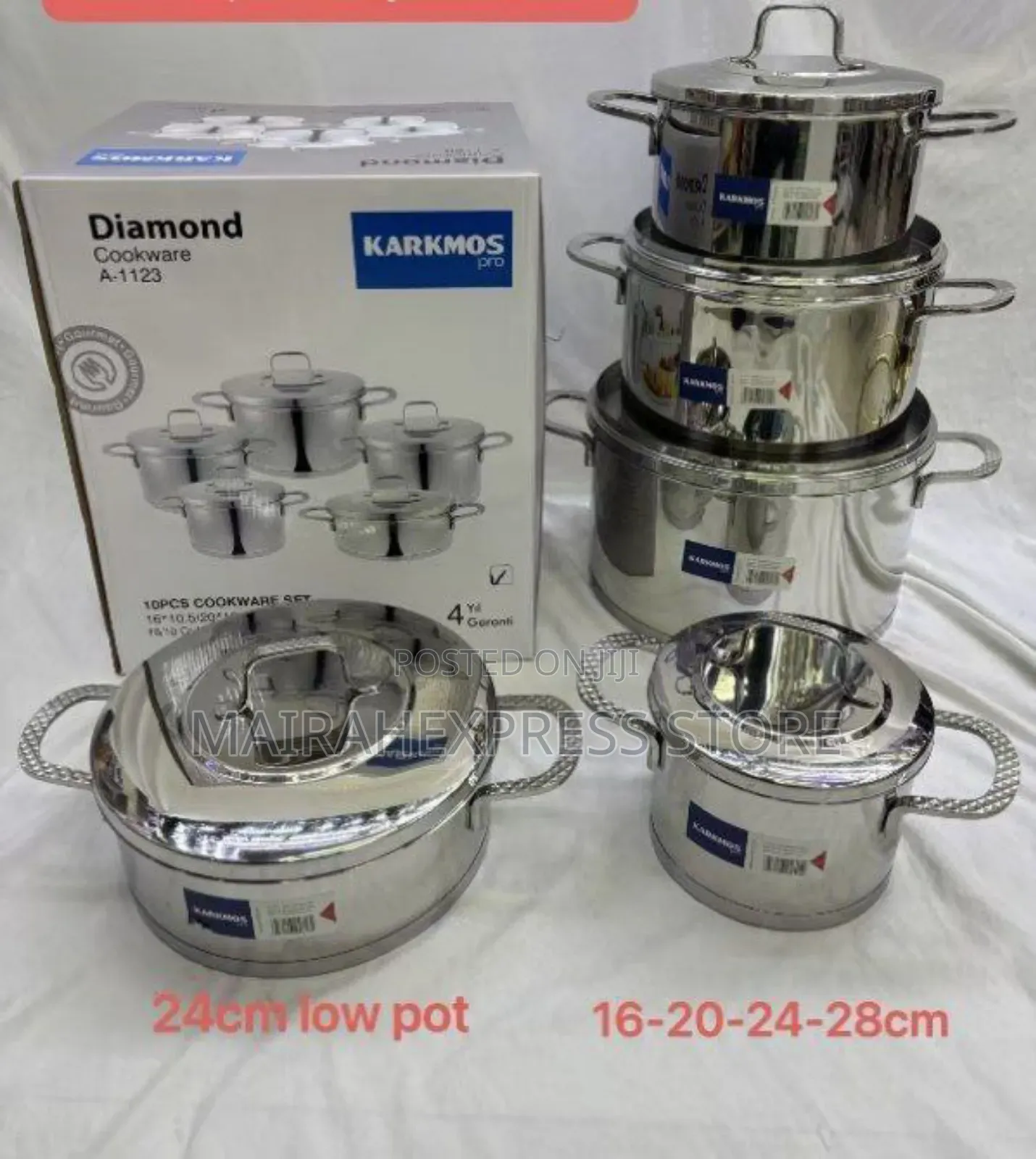 10pcs Korkmaz Turkish Stainless Pot