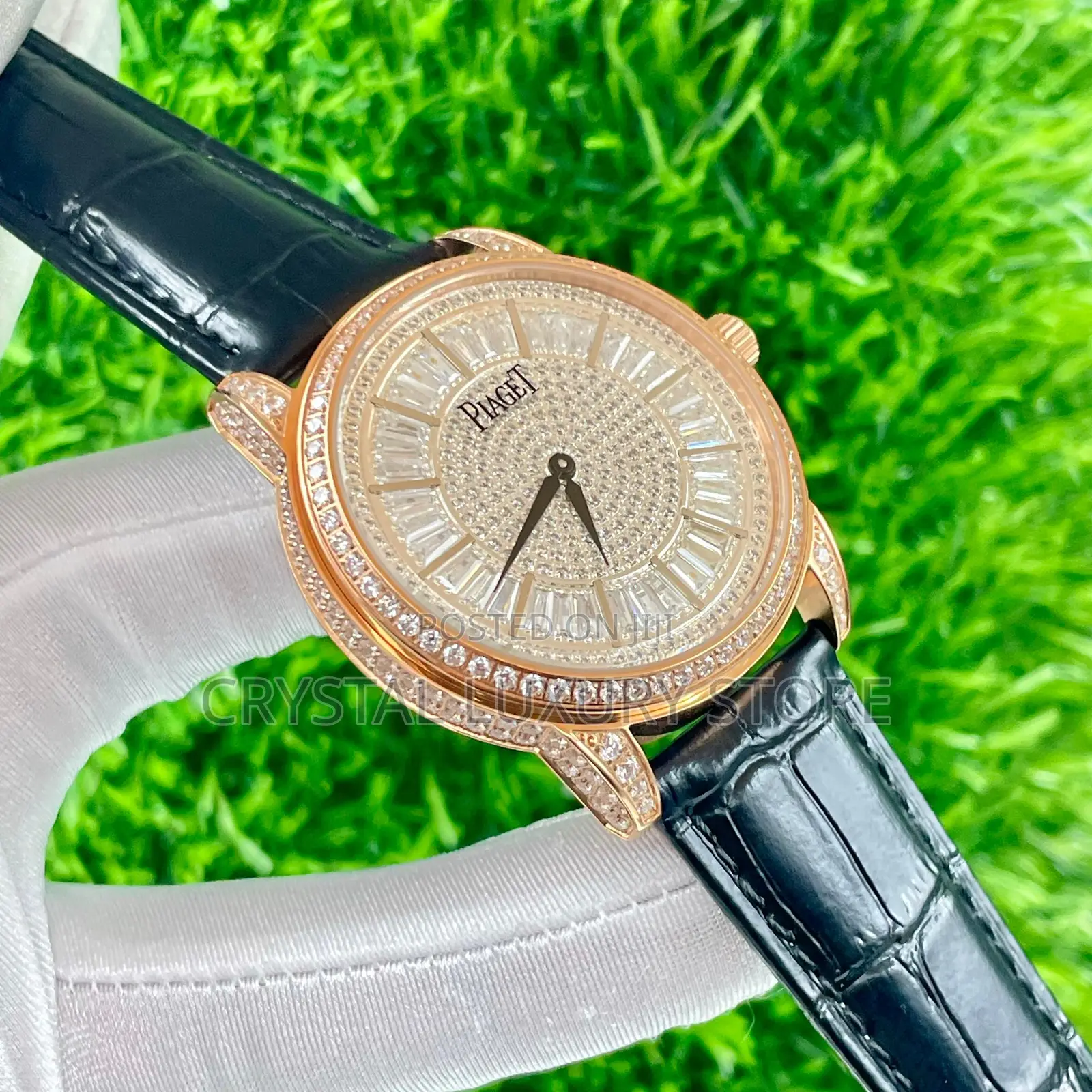Piaget Quality Luxury Men Genuine Leather Wristwatch
