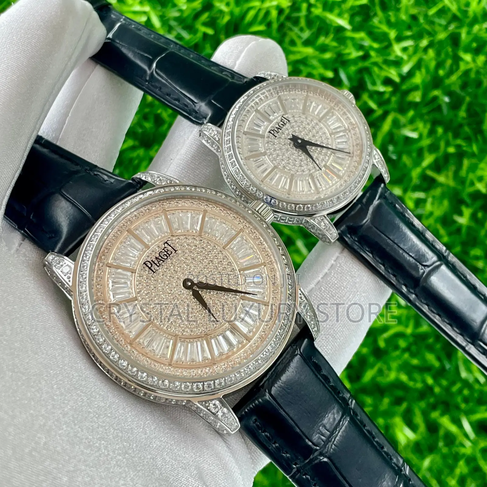 Piaget Quality Luxury Men Genuine Leather Wristwatch