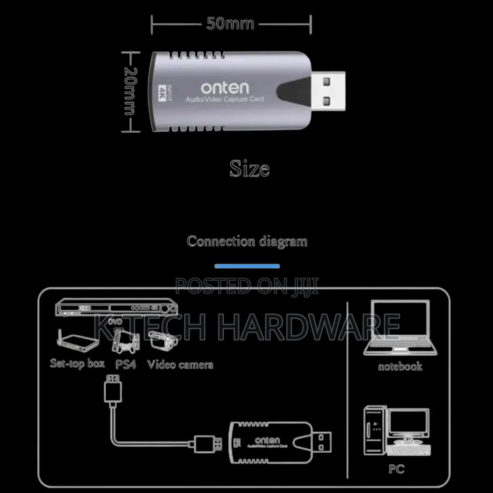 Onten Usb Audio Video Capture Card