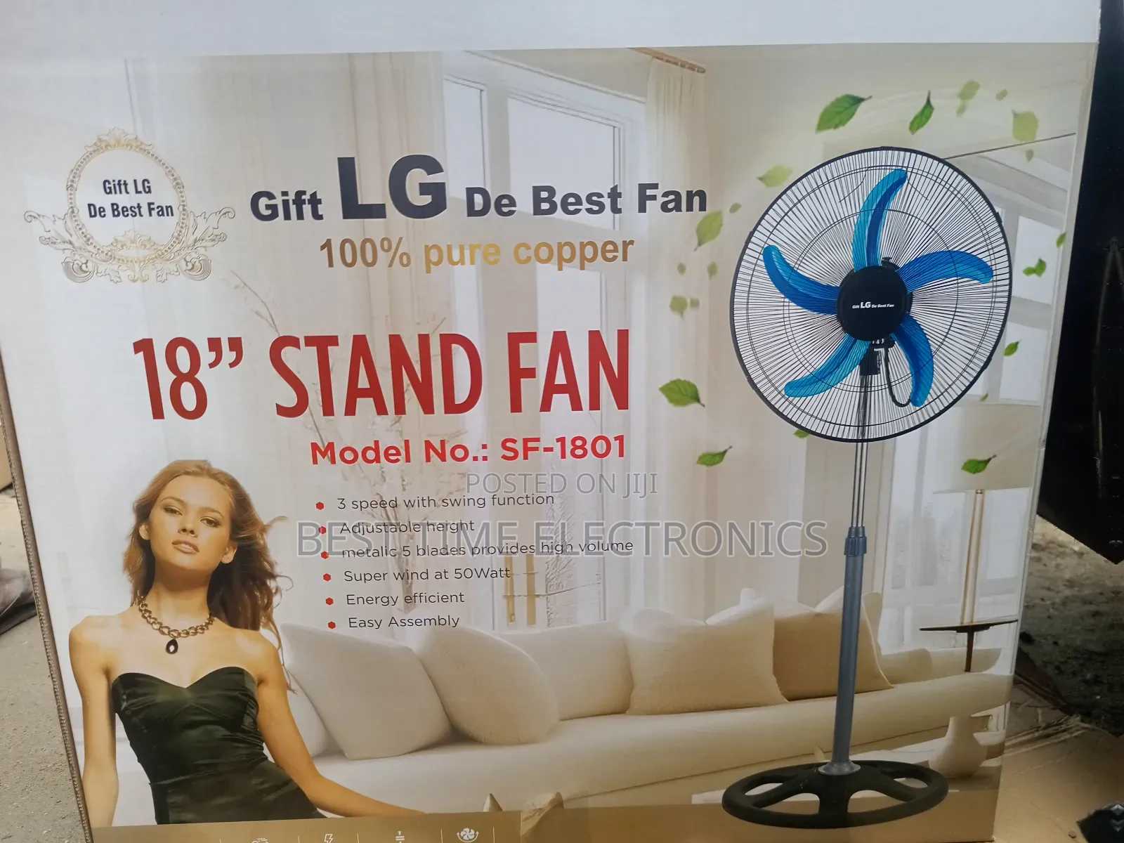 Lg 18" Inverter Friendly Stand Fan