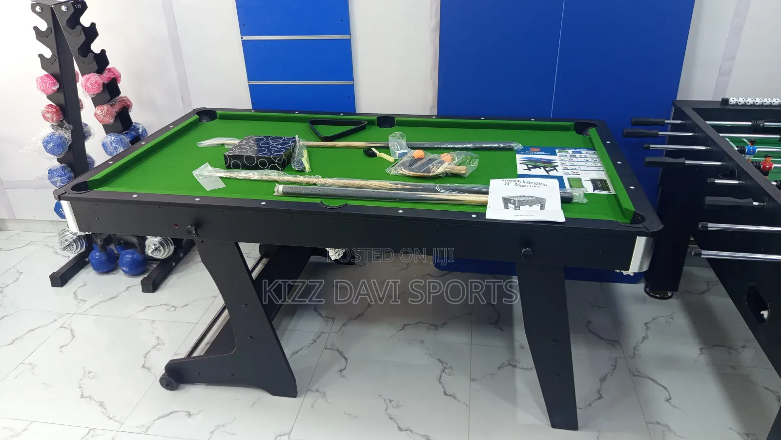3 in One Snooker Board 6ft With Accessories