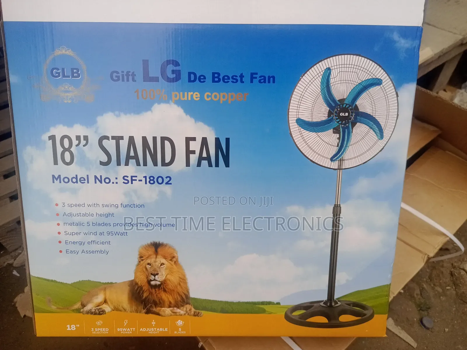Powerful Lg 18" Electric Stand Fan