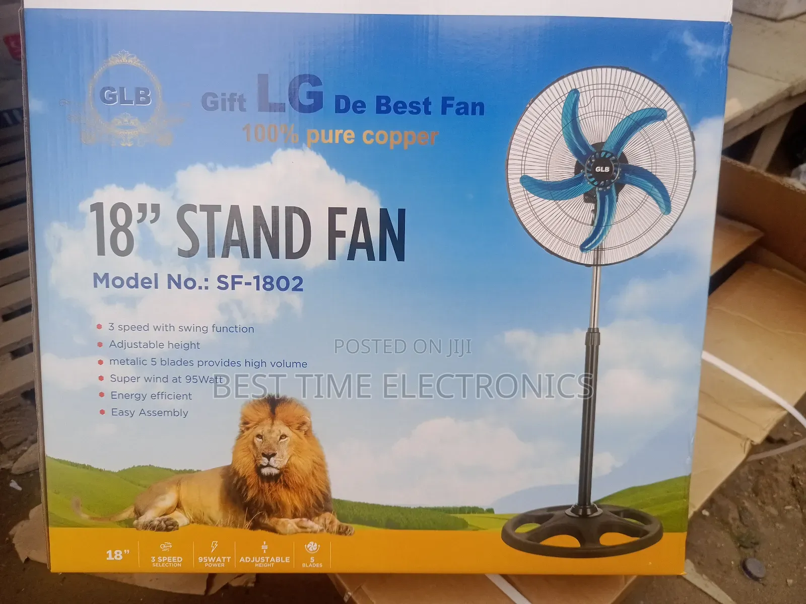 Powerful Lg 18" Electric Stand Fan