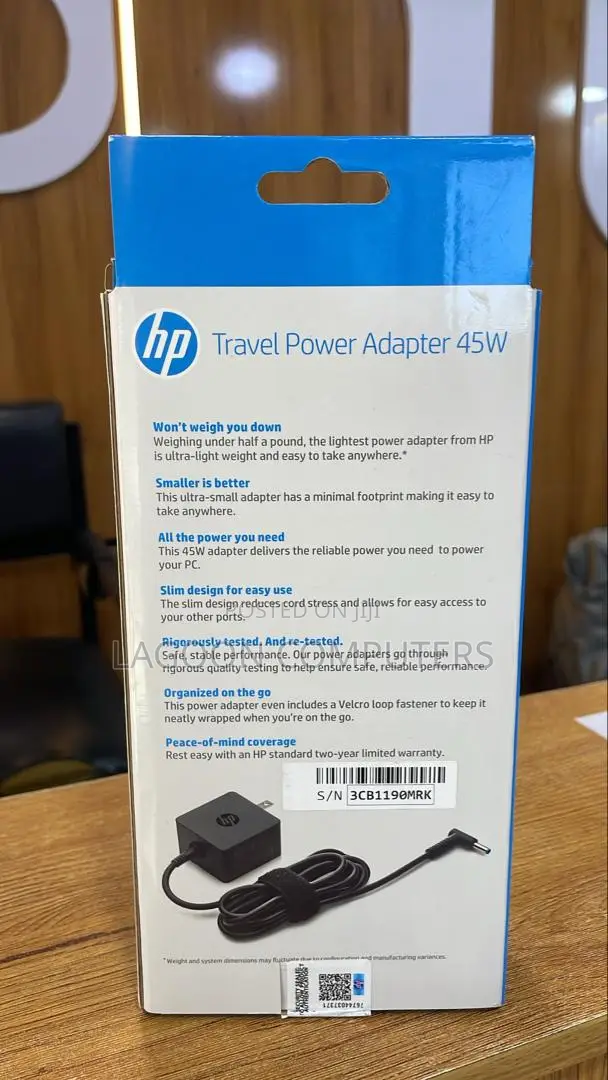 Hp 45w Travel Ac Power Supply 4me14aa#Aba