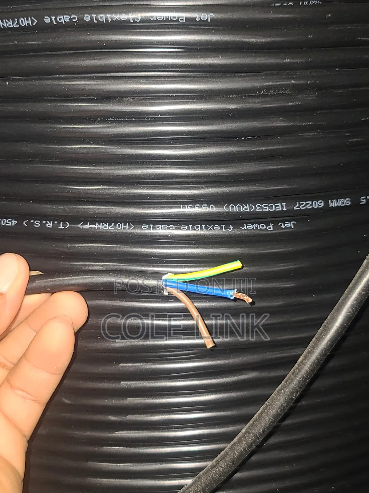 1.5mm 3core Flexible Cable D C