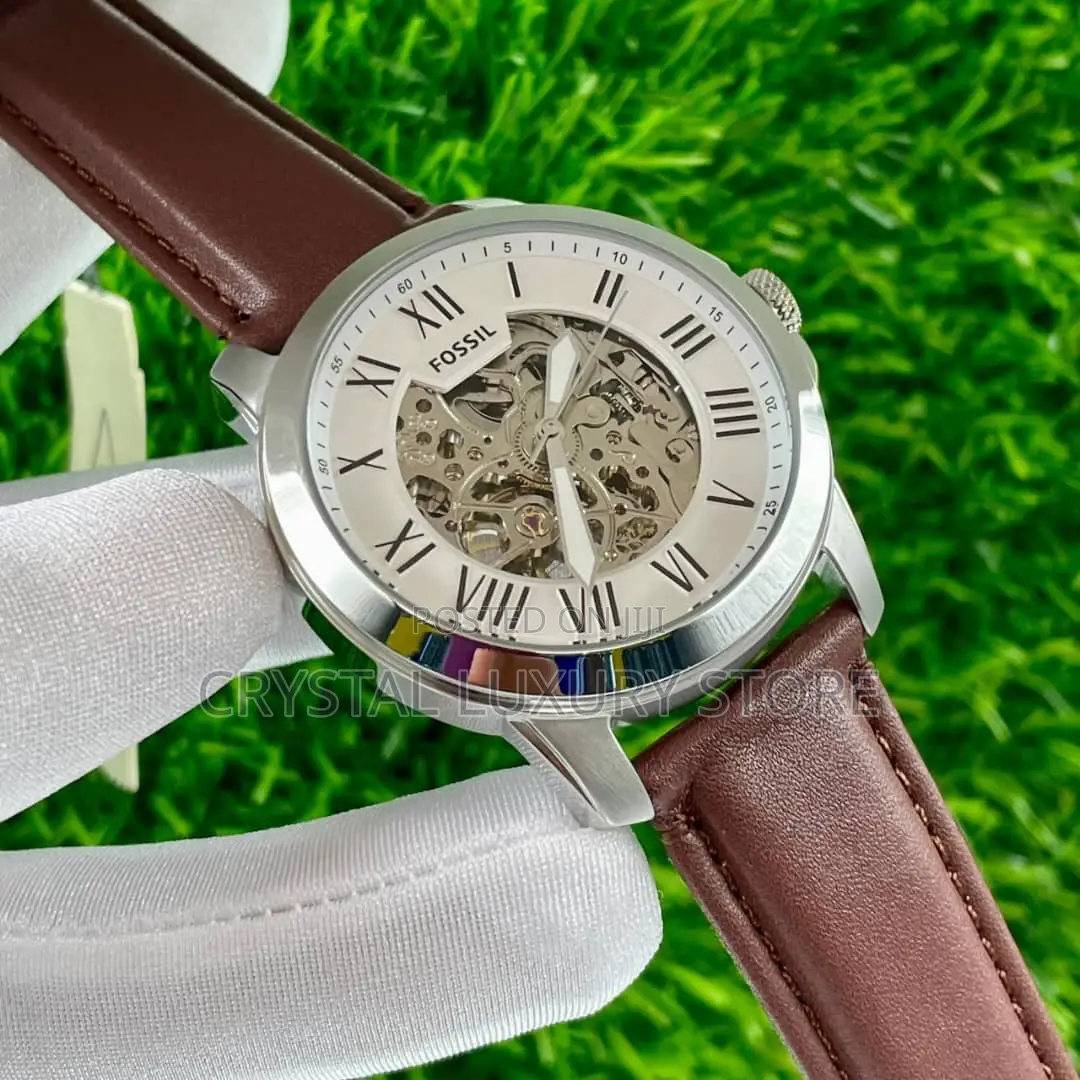 Fossil Quality Luxury Men Genuine Leather Wristwatch