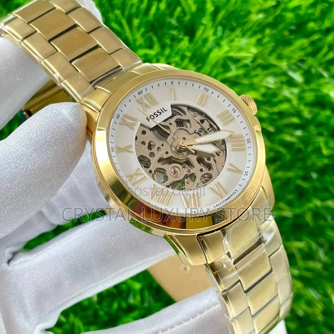 Fossil Quality Luxury Men Chain Strap Wristwatch