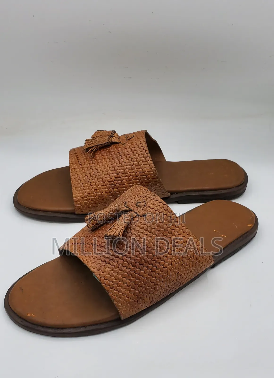 Casual Unique Men’S Leather Slippers 42