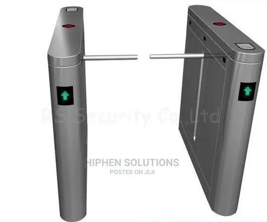 Stainless Steel Drop Arm Barrier Bi-direction Channels Turnstiles