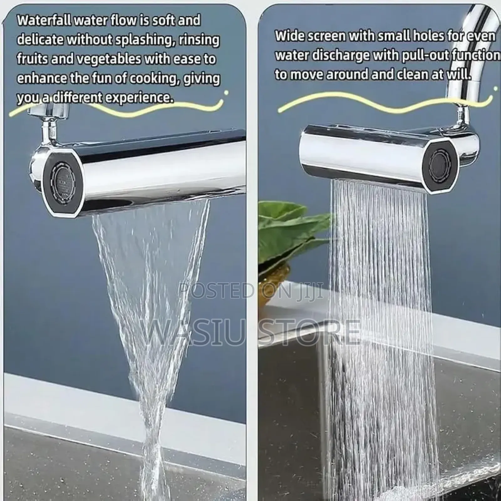 360° Swivel Faucet Extender Designed for Kitchen Sinks