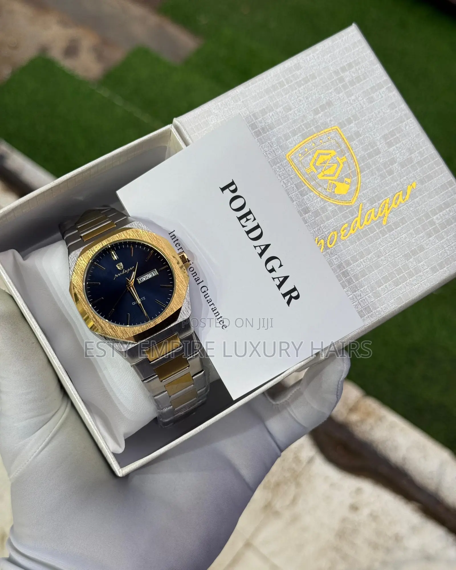 High Quality Luxury Poedagar Chain Strap Wristwatch