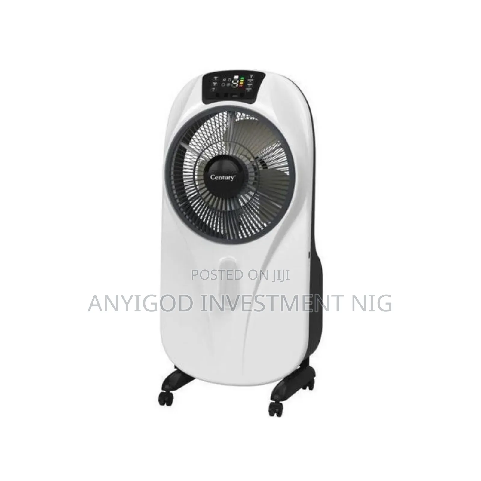 Century 12" Rechargeable Mist Fan With Led Light