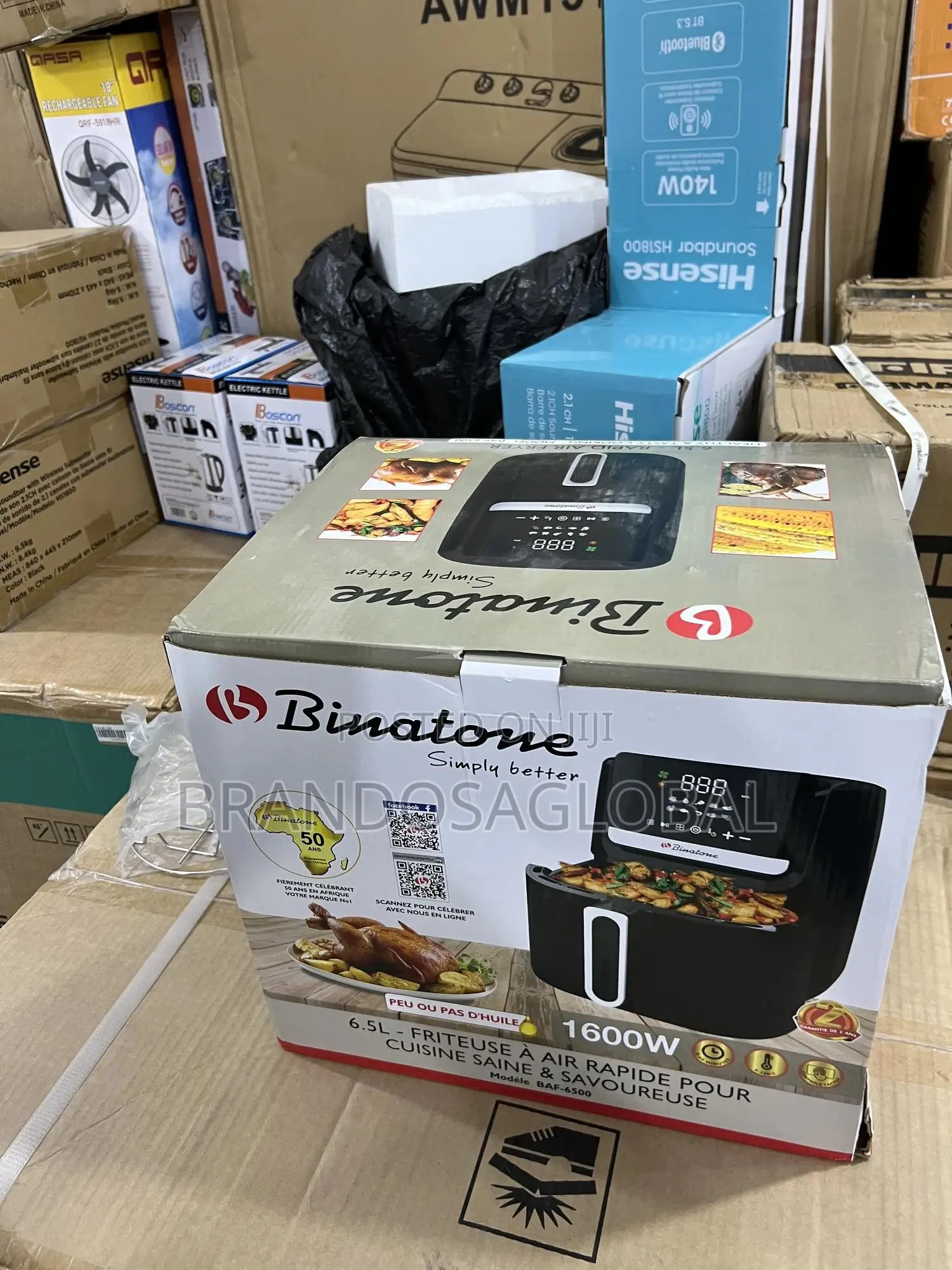 Binatone Air Fryer – 6.5 Litres Large Capacity