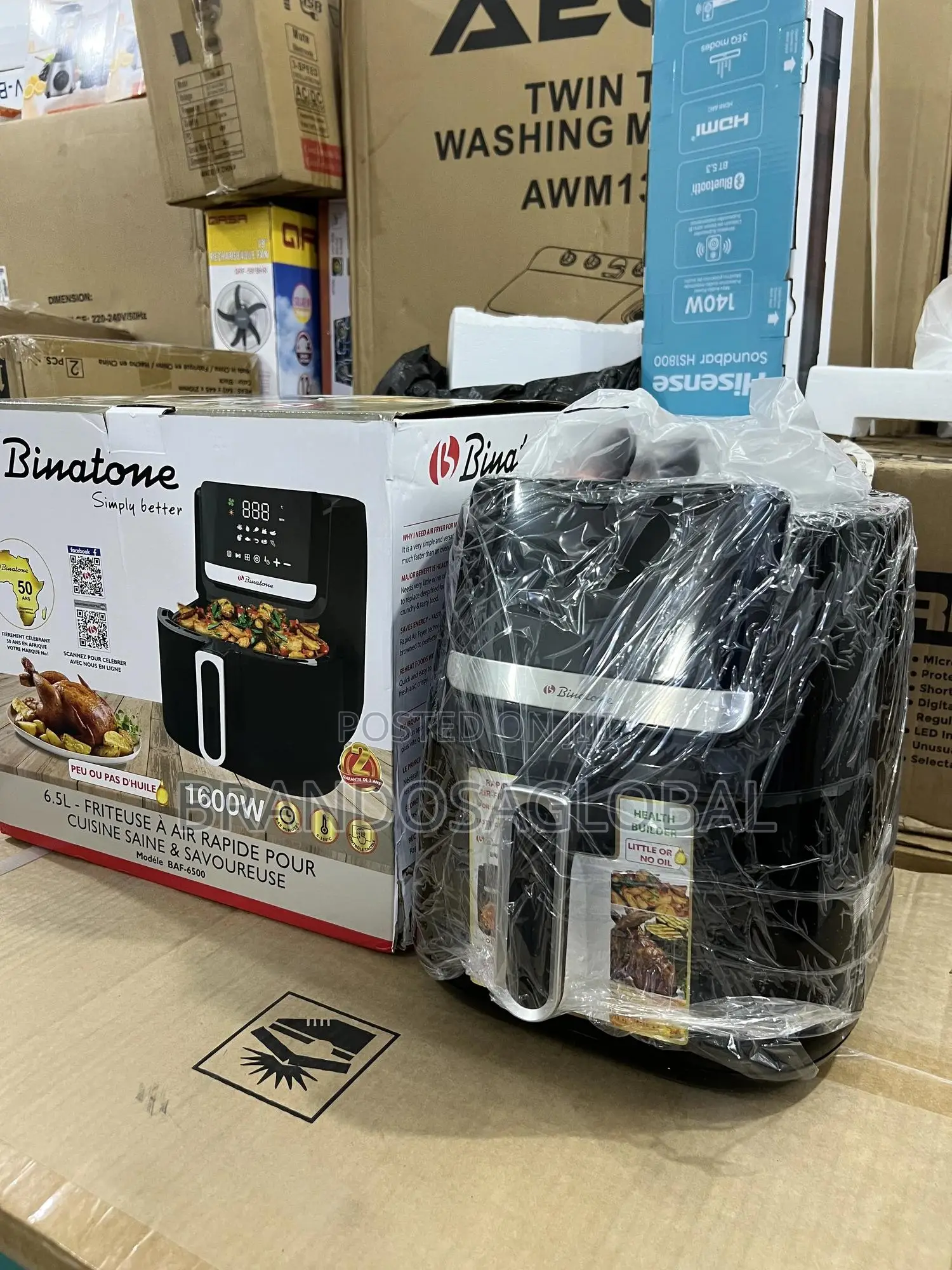 Binatone Air Fryer – Model Baf-6500 With Timer