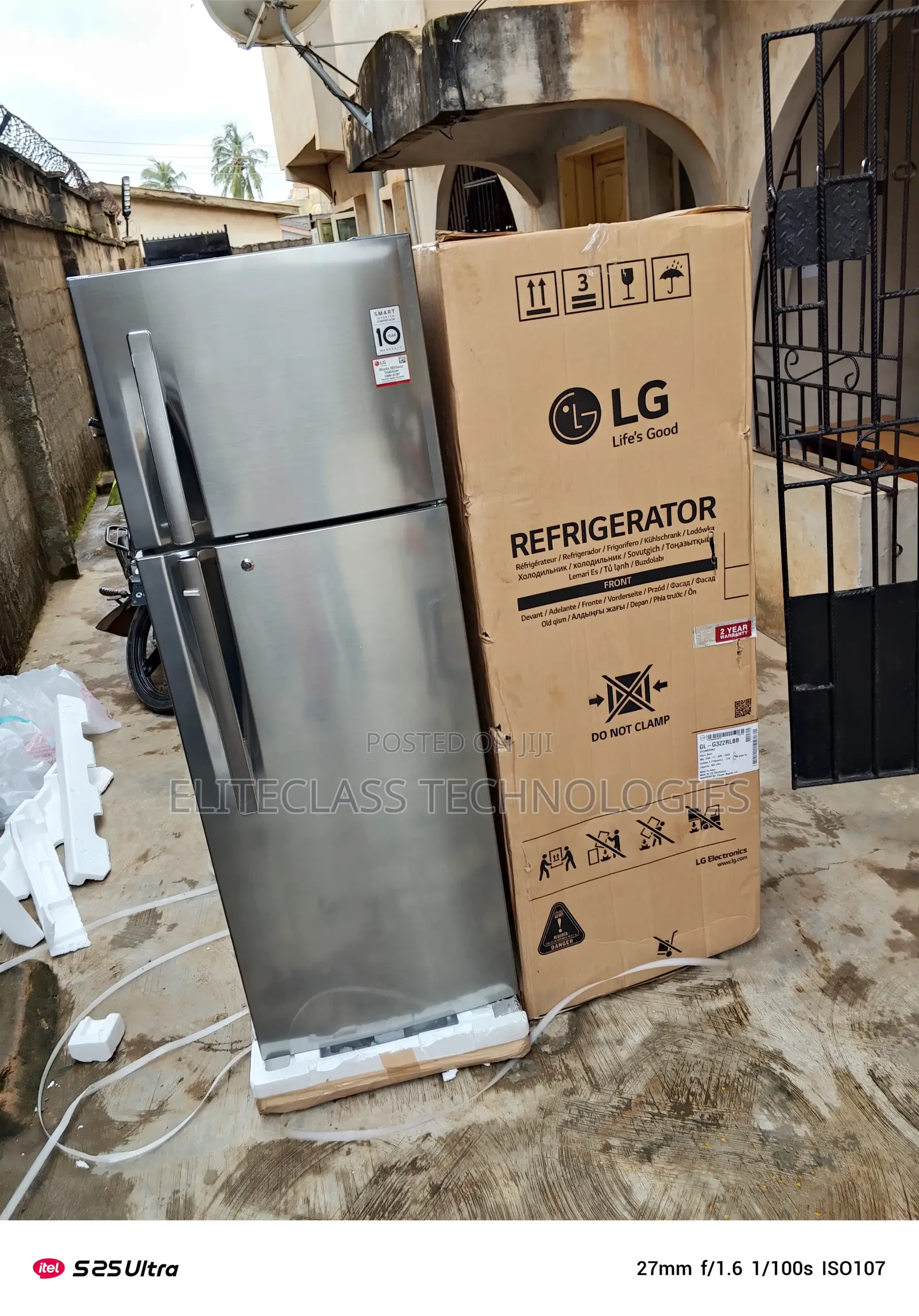 Freshcool Lg 308 Liters Double Door Refrigerator(Ref322rlbn)
