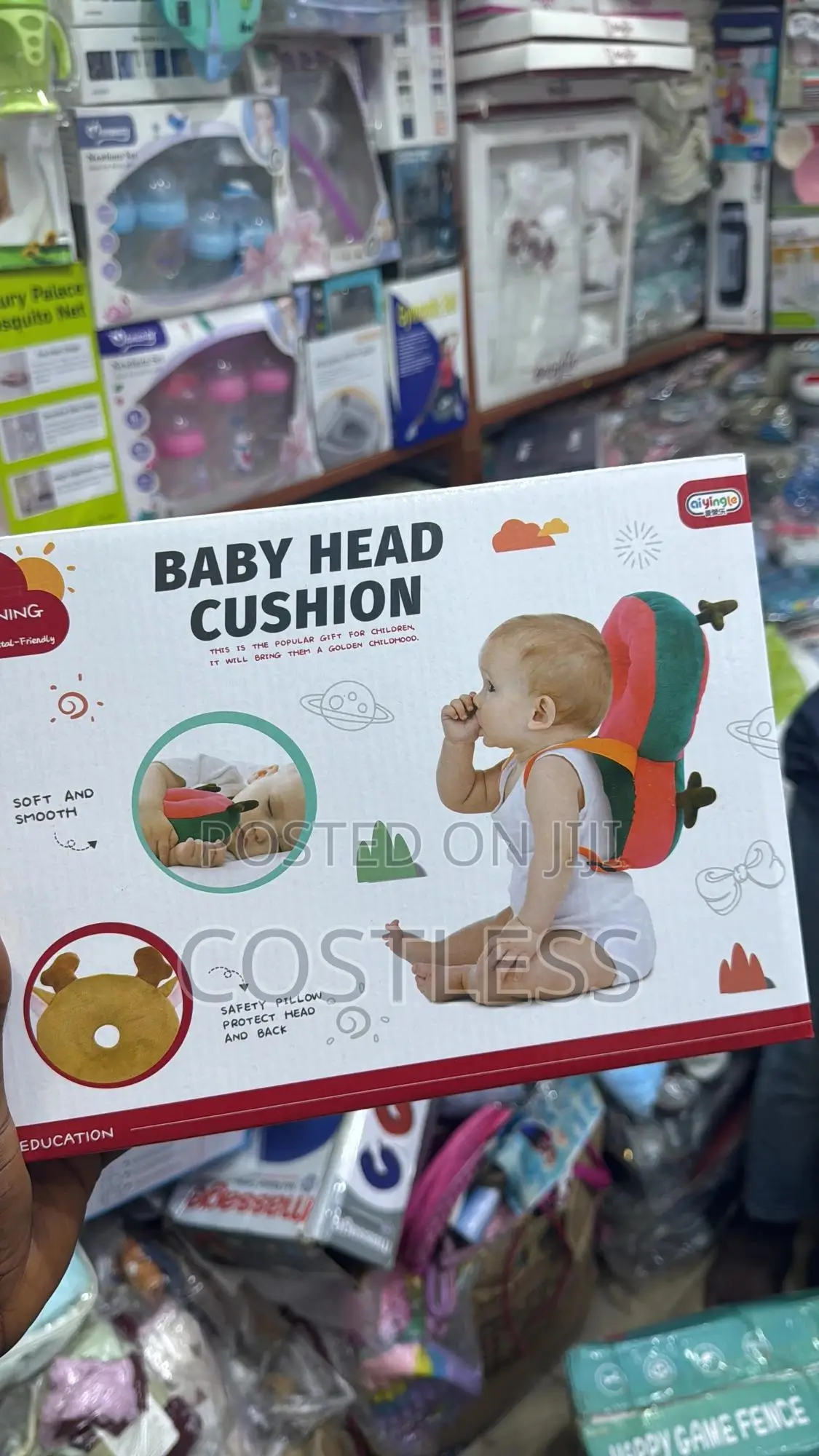 Little Angel Toys Baby Head Cushion Pillow for Unisex