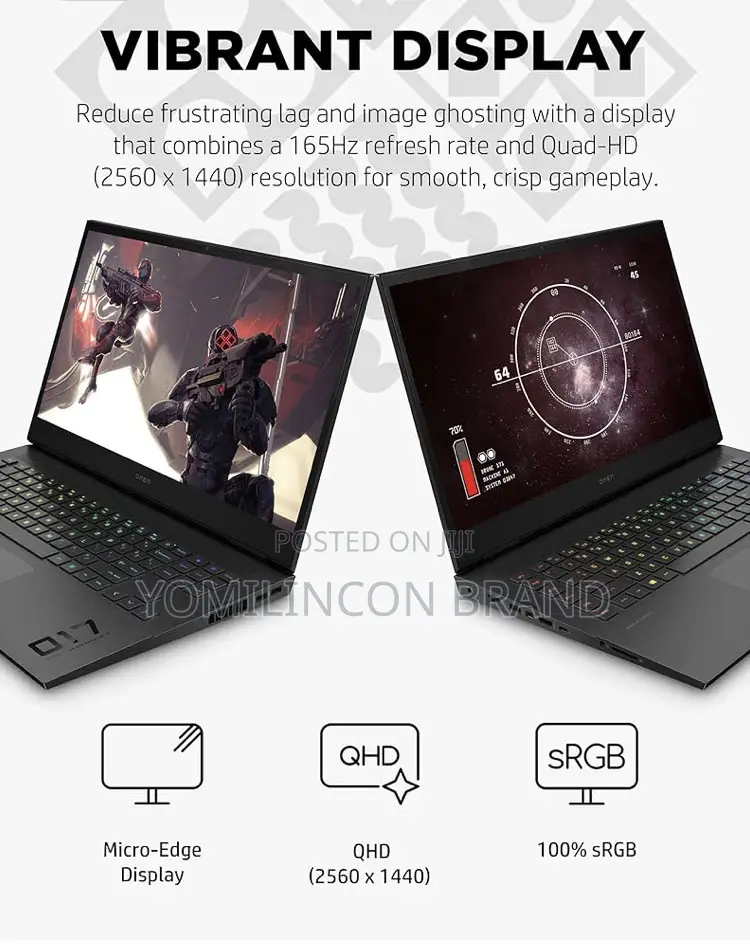 New Laptop HP Omen 17 32GB Intel Core I7 SSD 1T