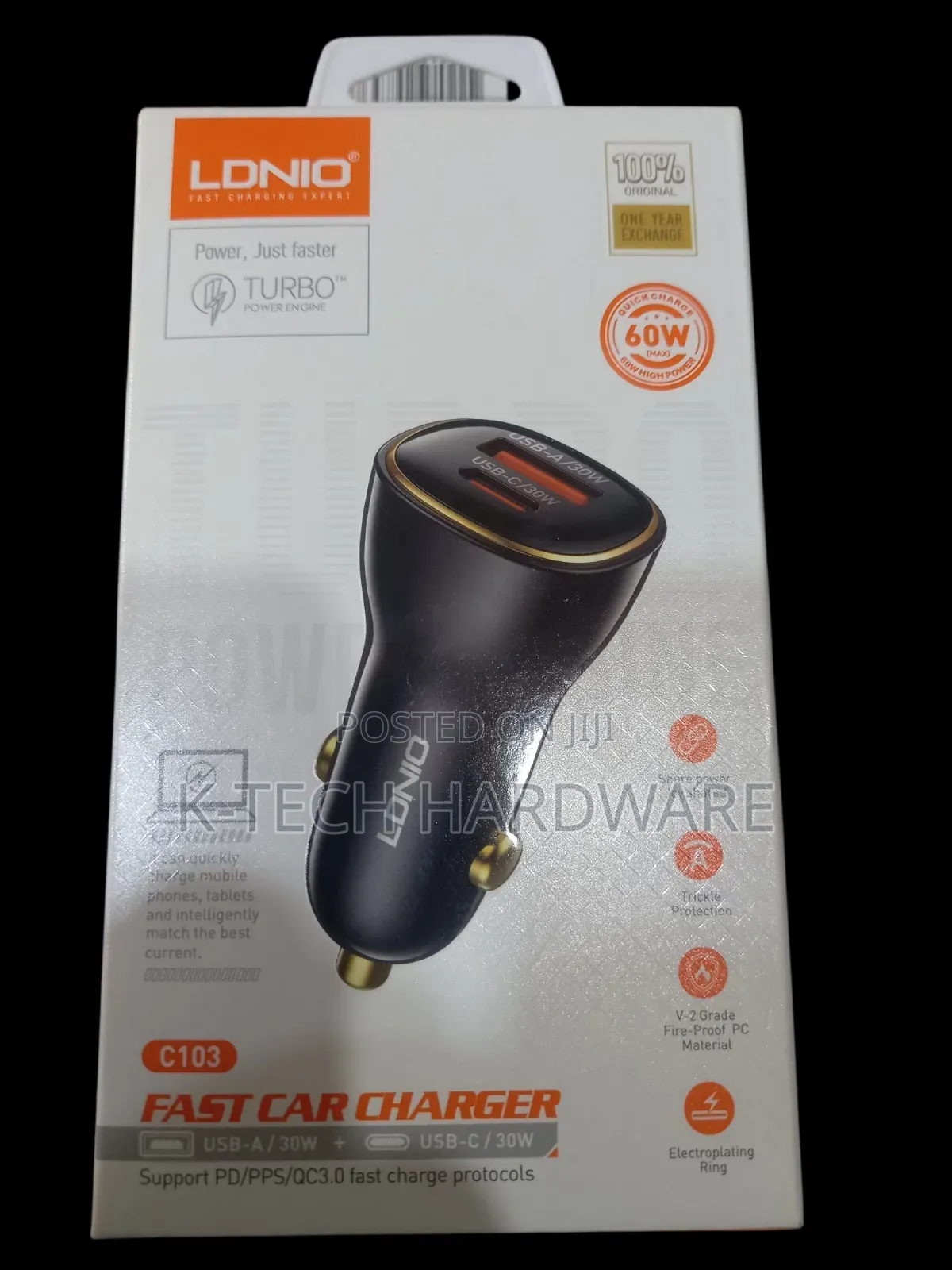 Ldnio C103 60w Fast Car Charger