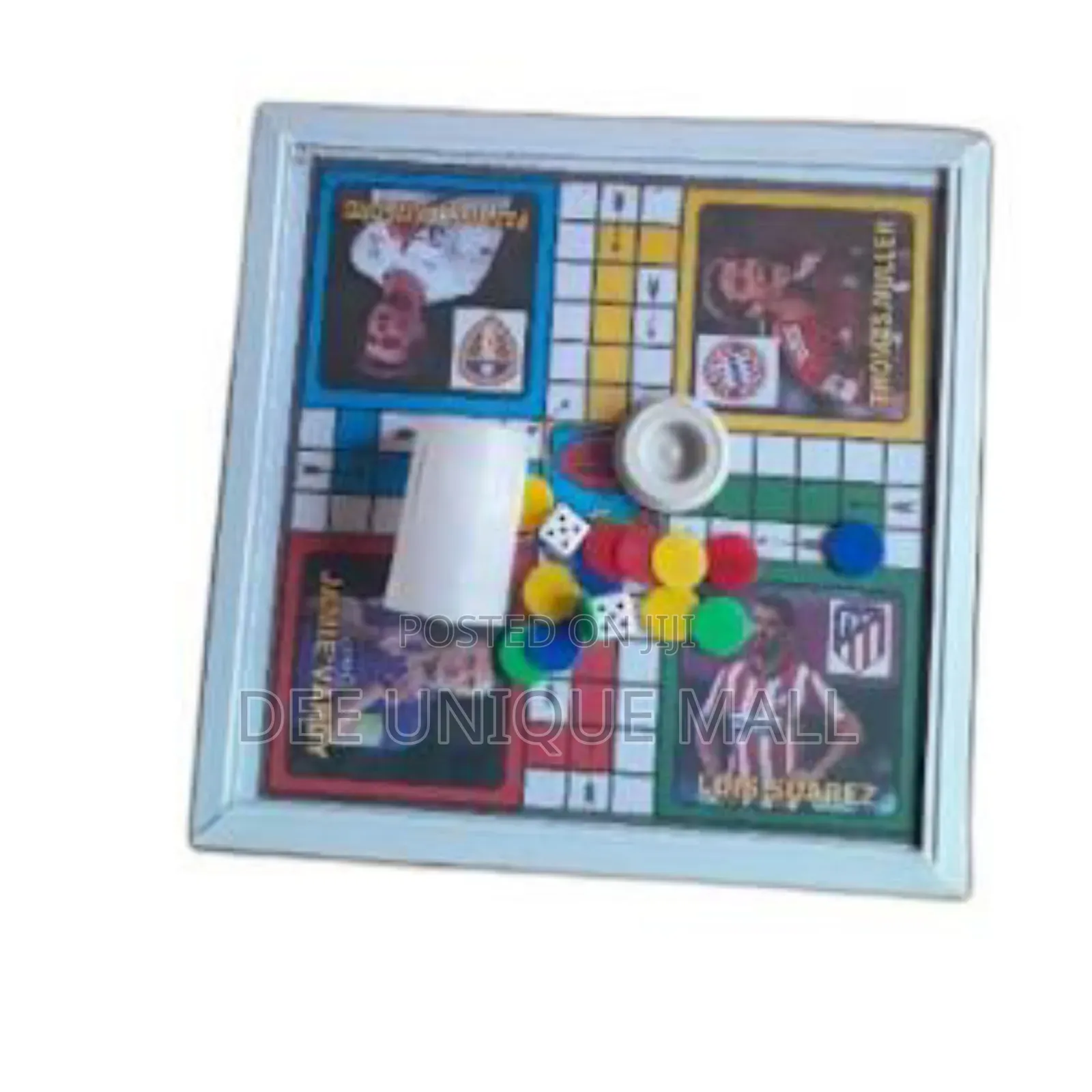 Standard Size Ludo Game Glass Board Dice