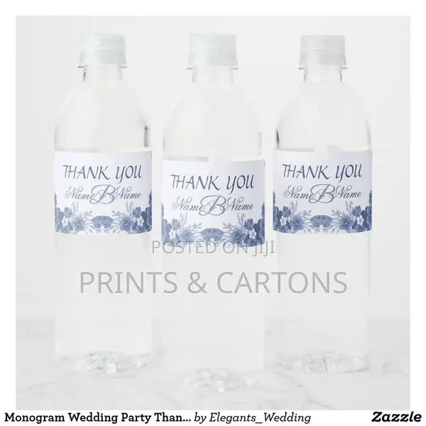 Custom Printed Bottle Label for Events