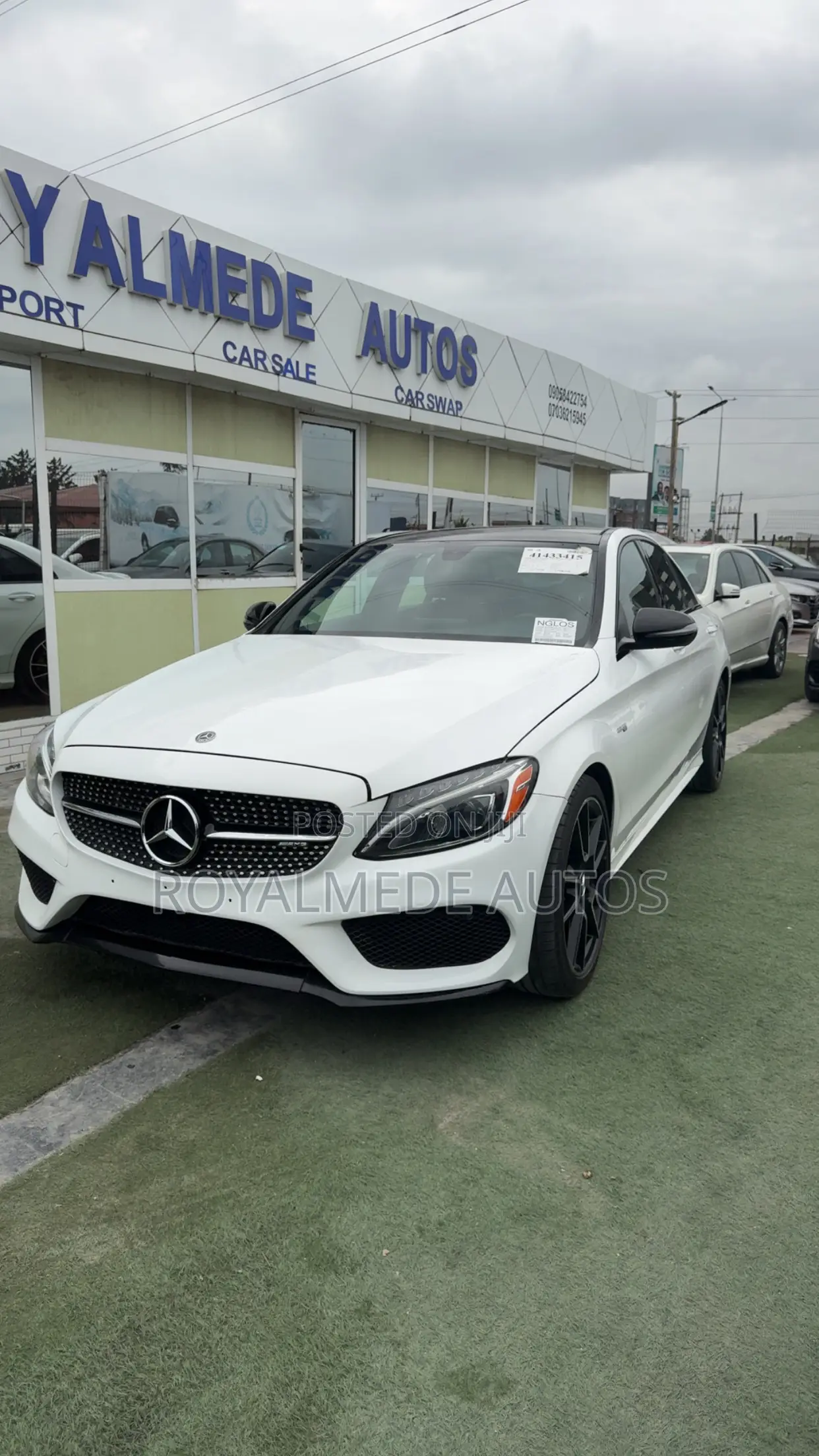 Mercedes-Benz C43 4Matic Sedan AWD (3.0L V6 9AM) 2018 White