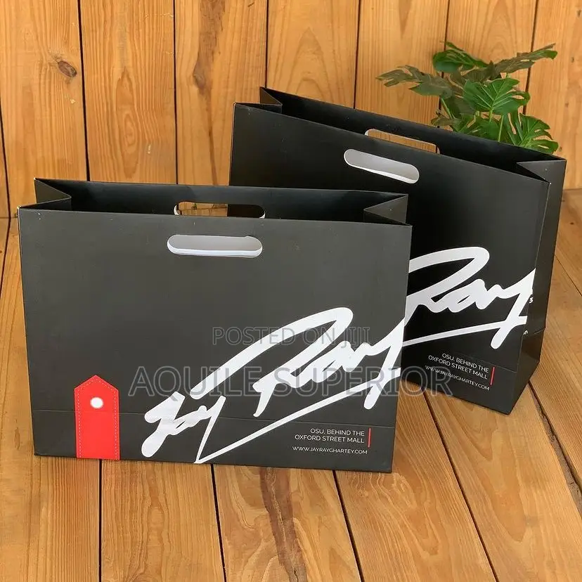 Branded A4 Shopping Bags With Die Cut |250gm| 2color Print |Medium 1