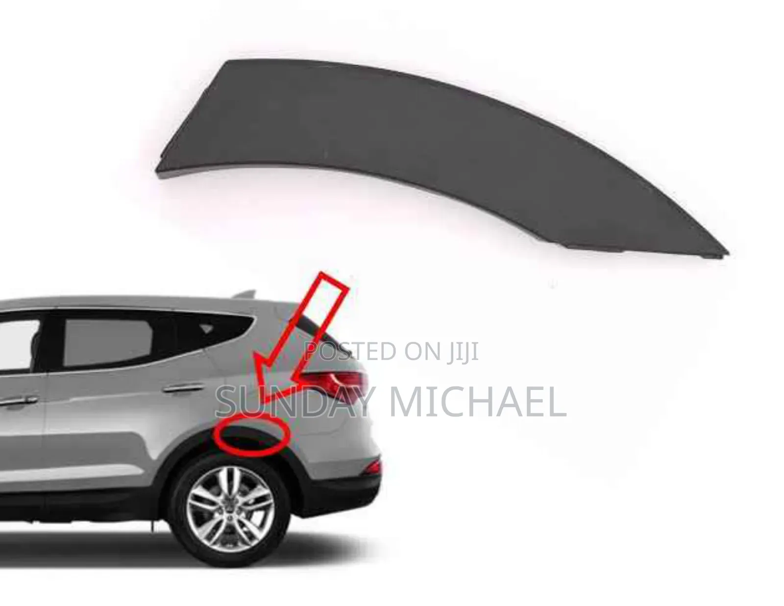 Hyundai Santa Fe Back Fender Chrome Set