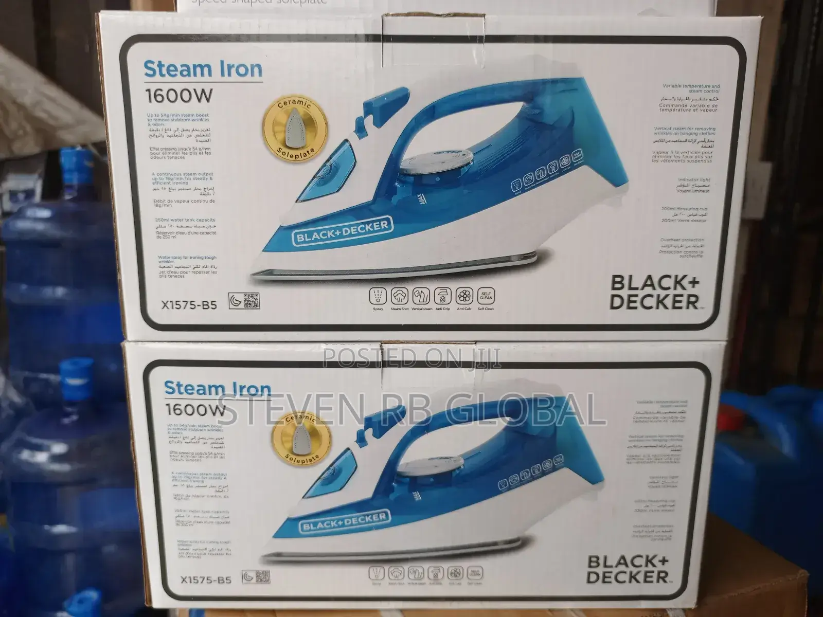 Black+Decker /Steam Iron/ 1600w /X1575-B5