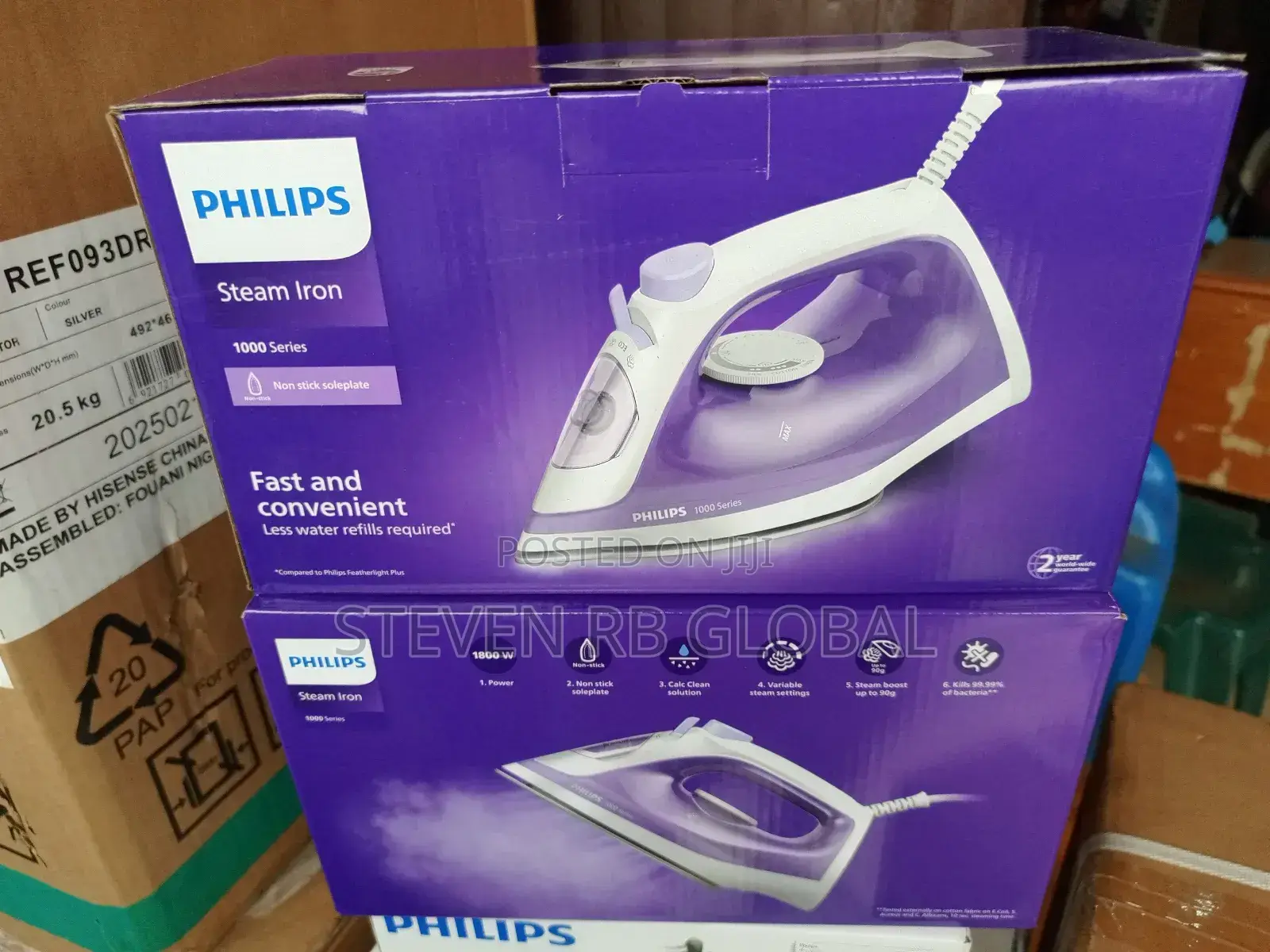 Philips Steam Iron/1800w/Dst1020/36 /Purple