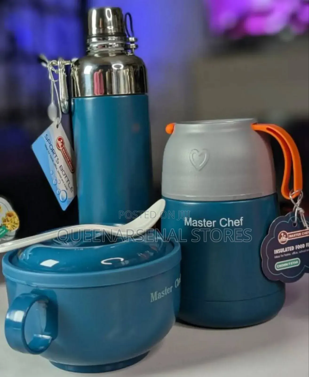 Master Chef Vacuum Food Flask and Sport Bottle